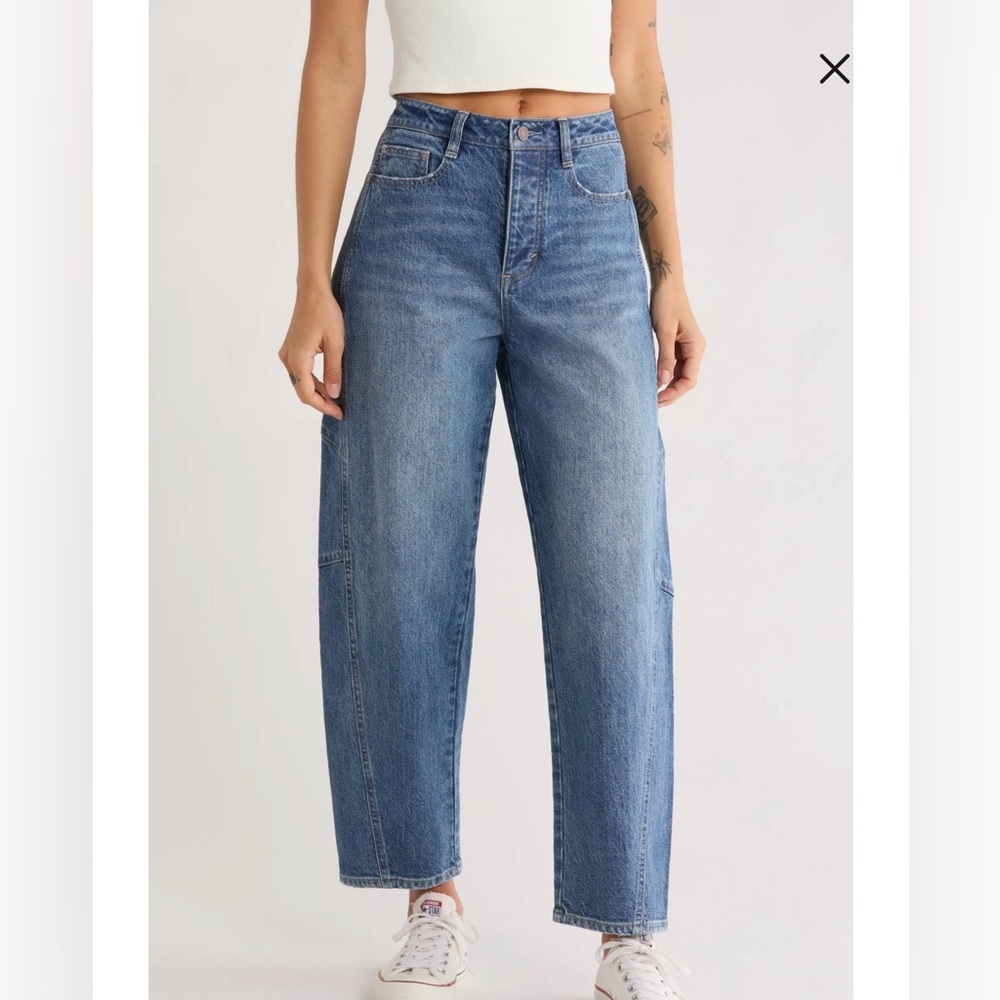 Habitual Brant High Waist Crop Barrel Jeans